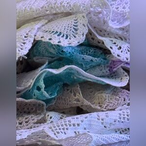 Big! Bundle! Priced to sell! 17 pieces of beautiful vintage intricate crochet!